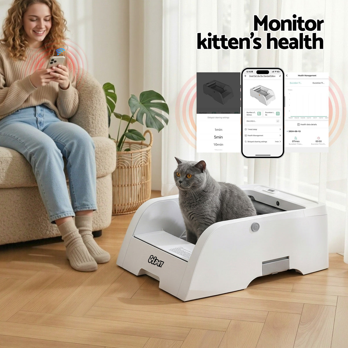 Self-Cleaning Smart Litter Box