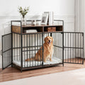 Wooden Crate Sideboard with Storage, 104 cm