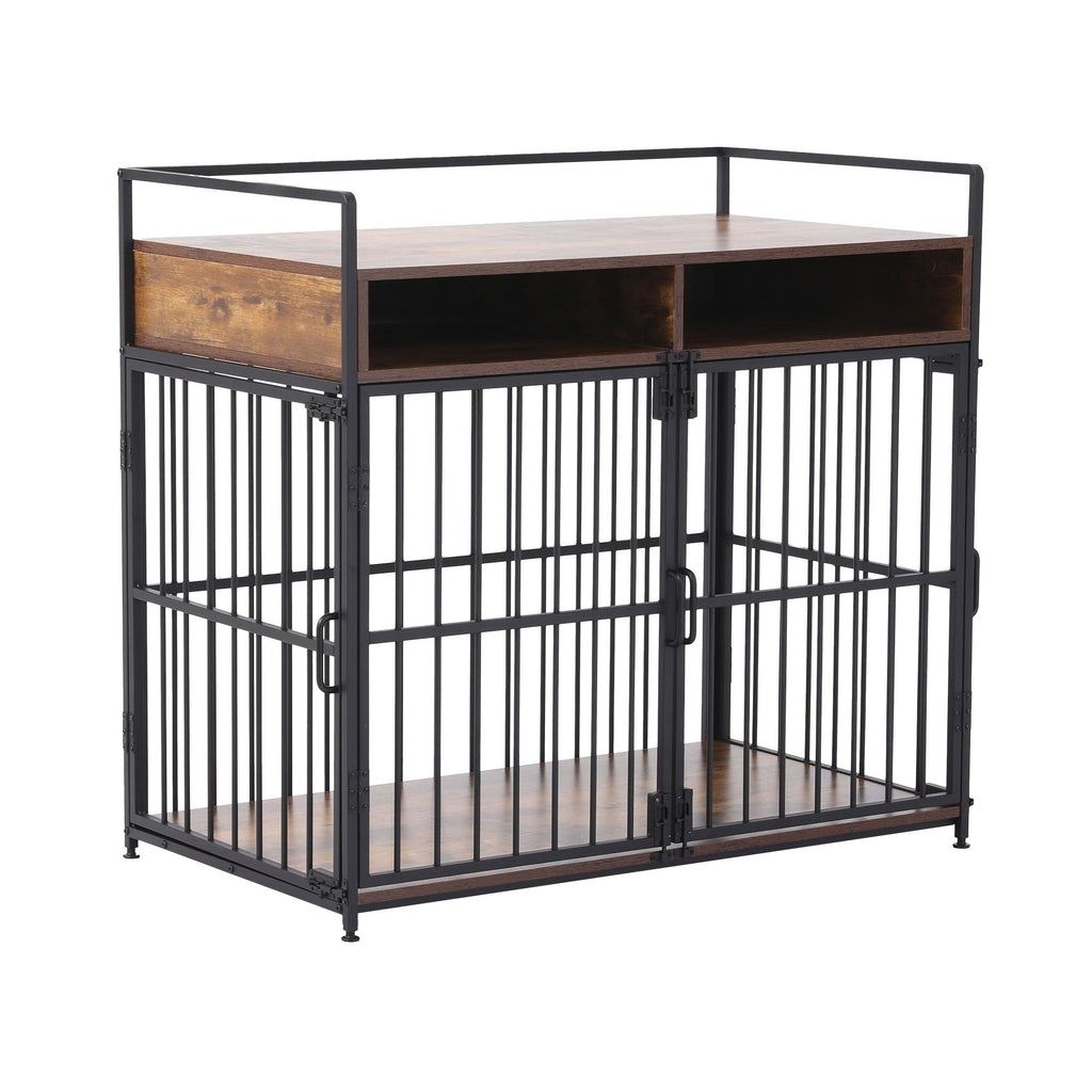 Wooden Crate Sideboard with Storage, 104 cm
