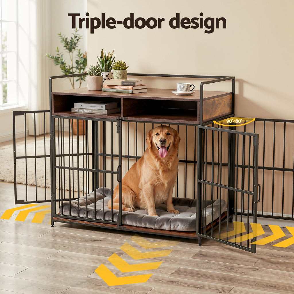 Wooden Crate Sideboard with Storage, 104 cm