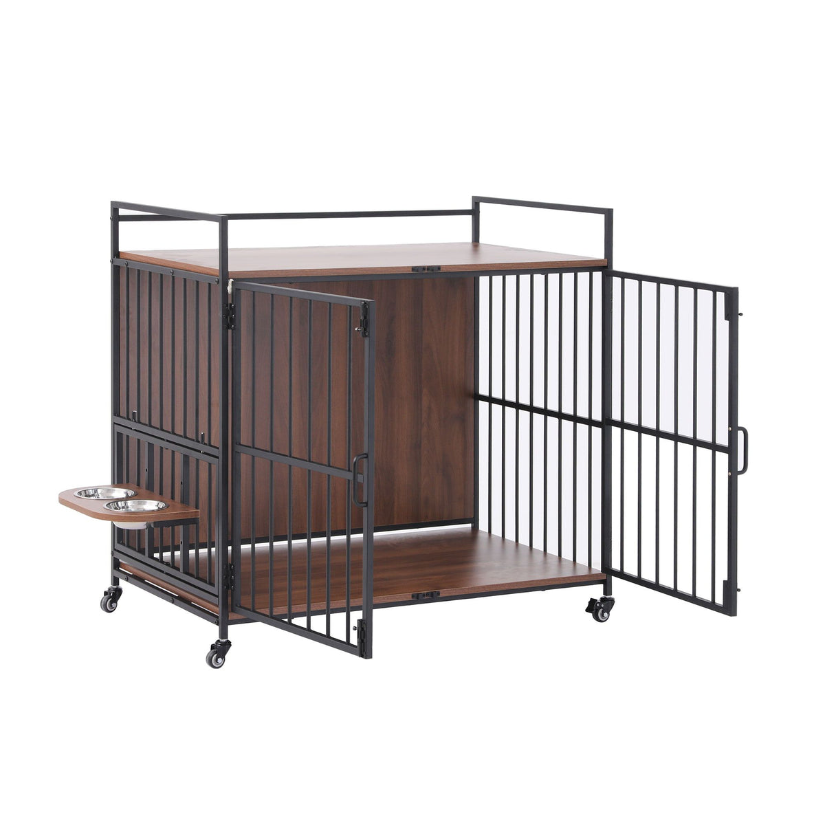 Wooden Crate End Table, 99 cm