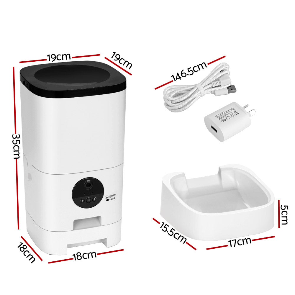 Smart Feeder with HD Camera, 6 L
