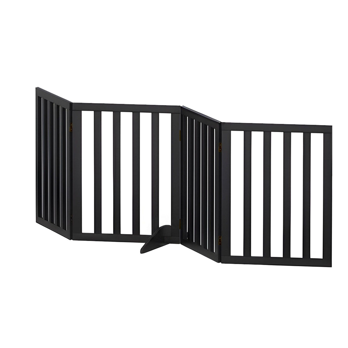 Freestanding Wooden Pet Gate, 4 Panel