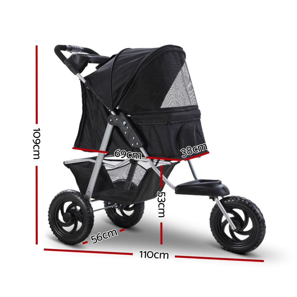 Three-Wheel Pet Stroller