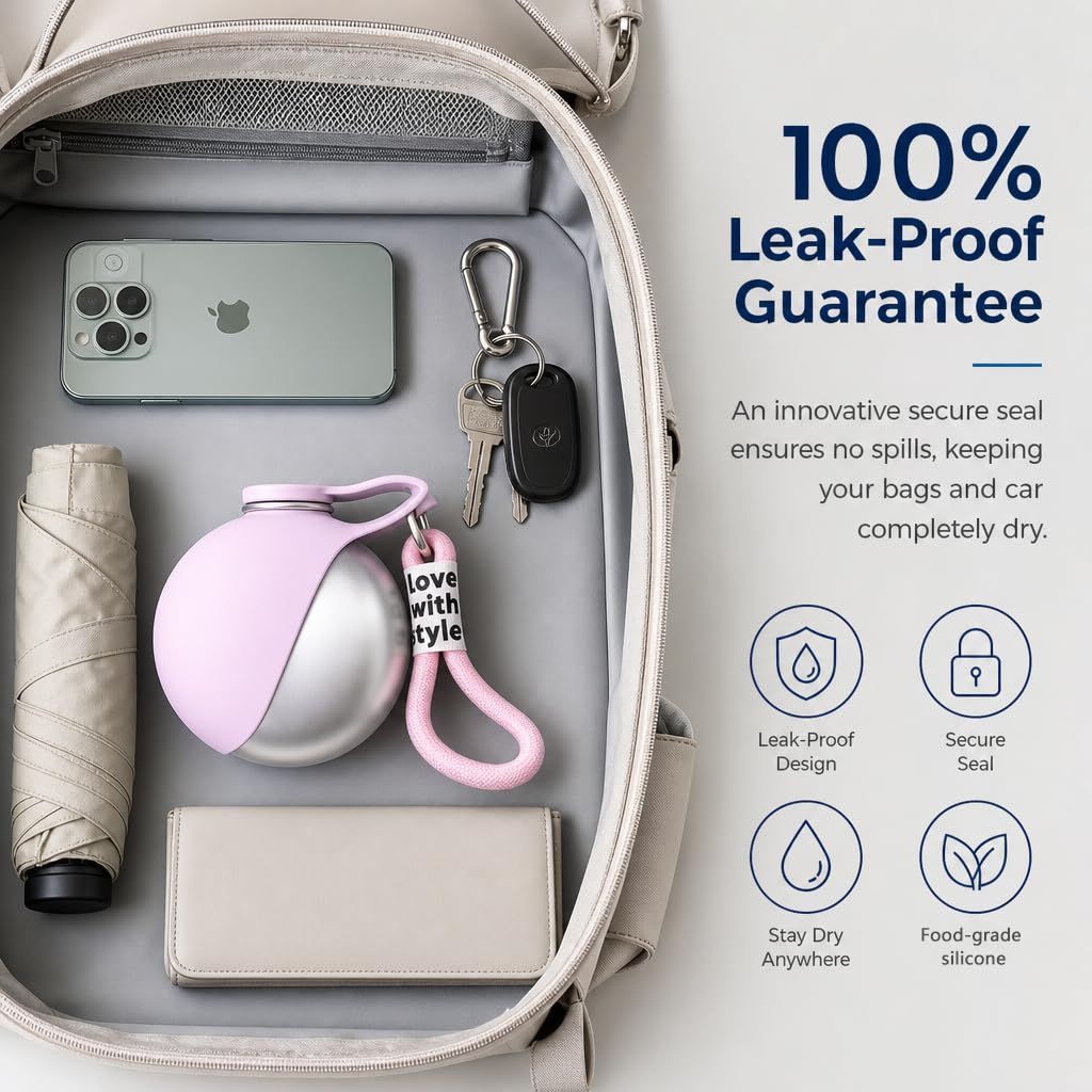 2-in-1 Travel Water Bottle & Bowl