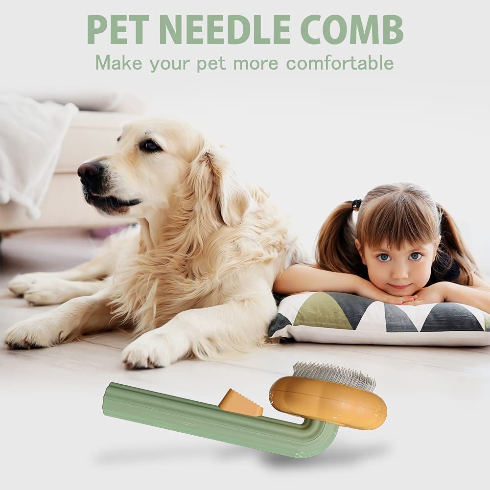 Self-Cleaning Slicker Brush