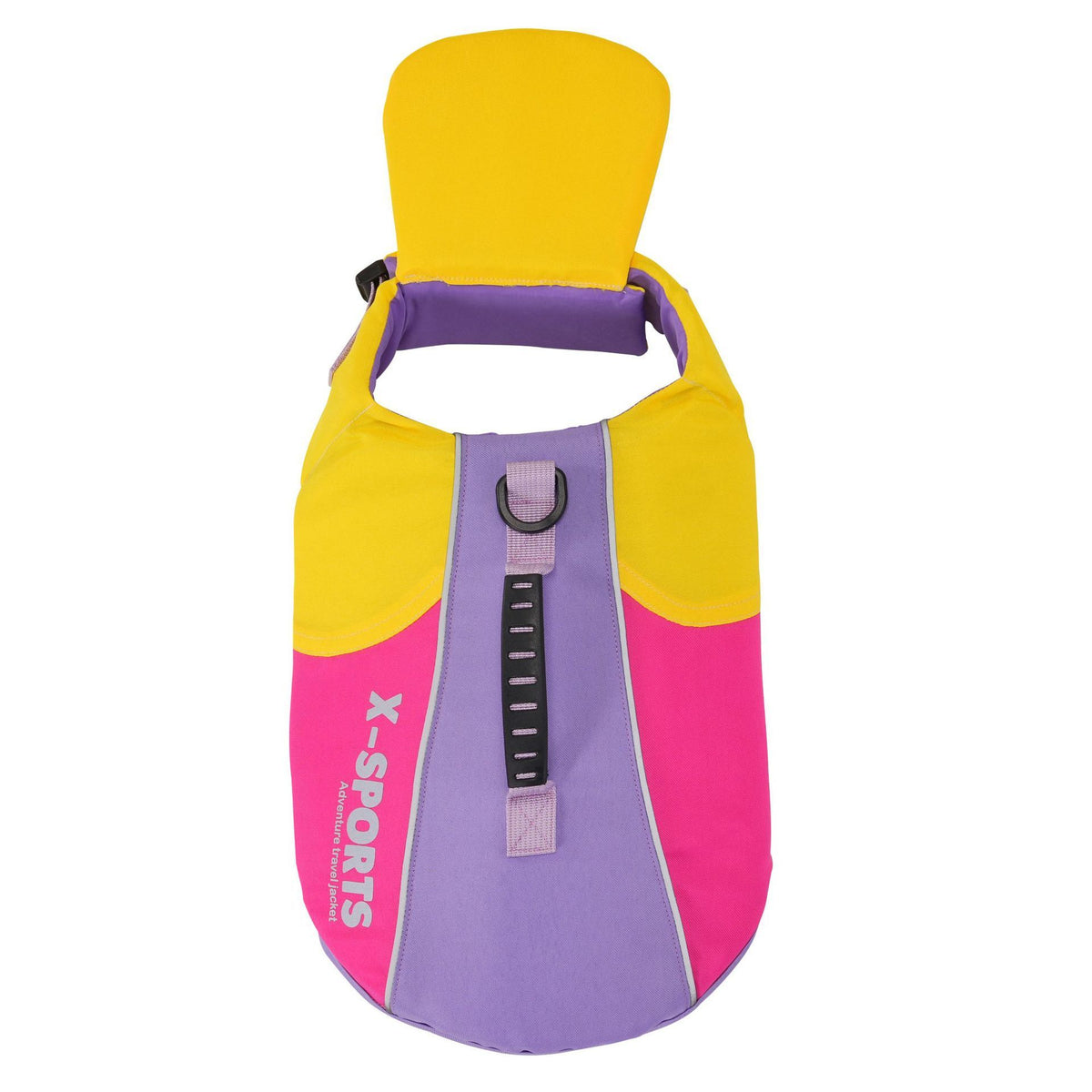 Dog life jacket with rescue handle