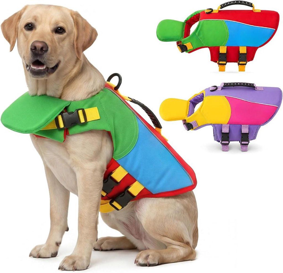 Dog Life Jacket with Rescue Handle