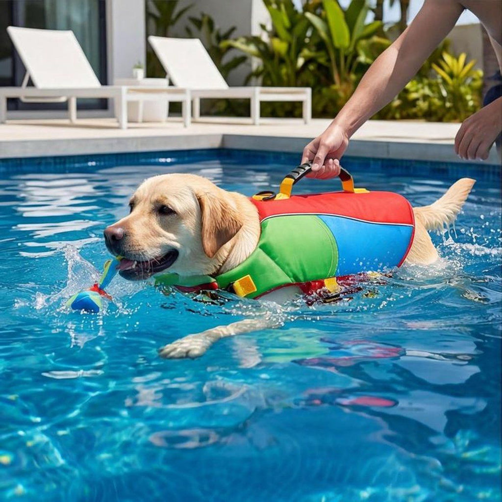 Dog Life Jacket with Rescue Handle