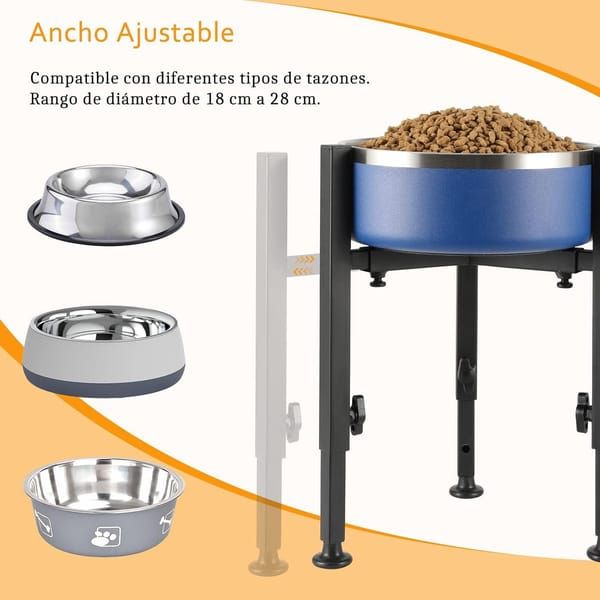 Adjustable Raised Bowl Stand