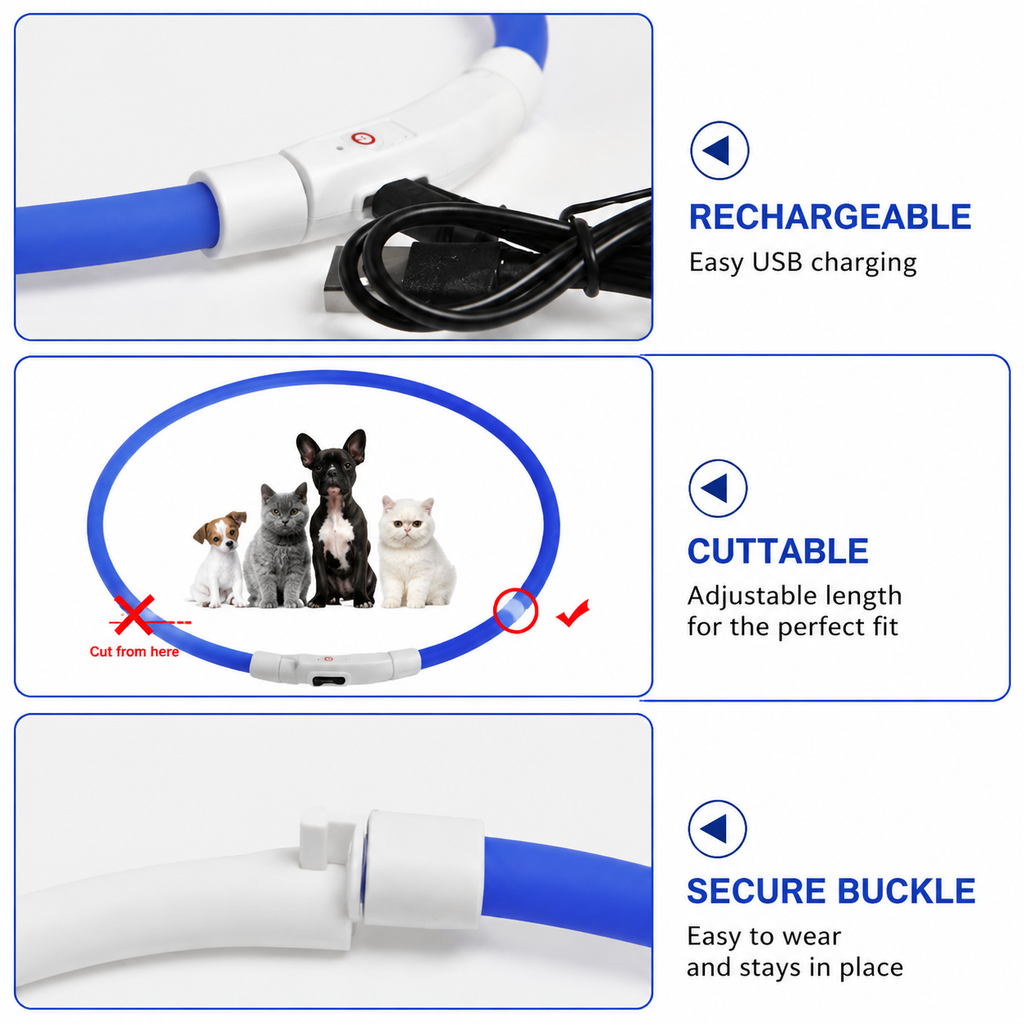 Glow Safety Collars (3 pack)